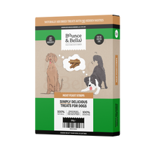 Load image into Gallery viewer, Natural Dog Chews - Chicken, Beef and Pork - Meat Feast Strips (Box of 12 x 100g)