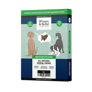 Natural Dog Dental Chews - Chicken, Beef and Green Tea  (Box of 12 x 100g)