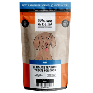 NEW BIGGER BOX!   Grain Free Ultimate Fish Training Treats for Dogs (Box of 20 x 500g)